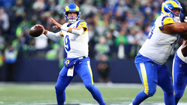 Matthew Stafford and the Rams fell to the Seahawks in the NFC title game. 