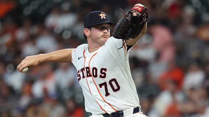 Astros starting pitcher Ethan Pecko (70) delivers a pitch during his major league debut Credit: Troy Taormina-Imagn Astros starting pitcher Ethan Pecko (70) delivers a pitch during his major league debut Credit: Troy Taormina-Imagn