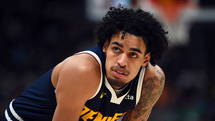 Feb 25, 2026; Denver, Colorado, USA; Denver Nuggets guard Julian Strawther (3) during the second half against the Boston Celtics at Ball Arena. Mandatory Credit: Christopher Hanewinckel-Imagn Images Feb 25, 2026; Denver, Colorado, USA; Denver Nuggets guard Julian Strawther (3) during the second half against the Boston Celtics at Ball Arena. Mandatory Credit: Christopher Hanewinckel-Imagn Images