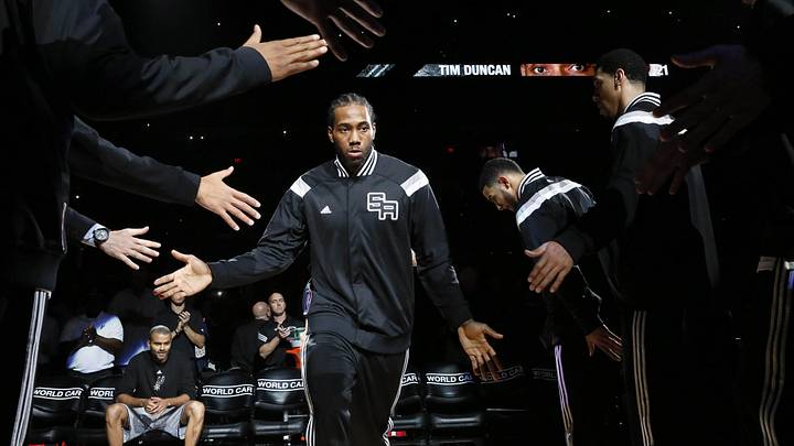 Kawhi Leonard began his career with the Spurs, winning one of his two NBA Finals MVP awards in San Antonio.