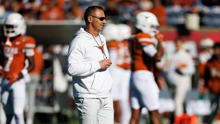 Texas Longhorns head coach Steve Sarkisian looks on before a game against the Michigan Wolverines.