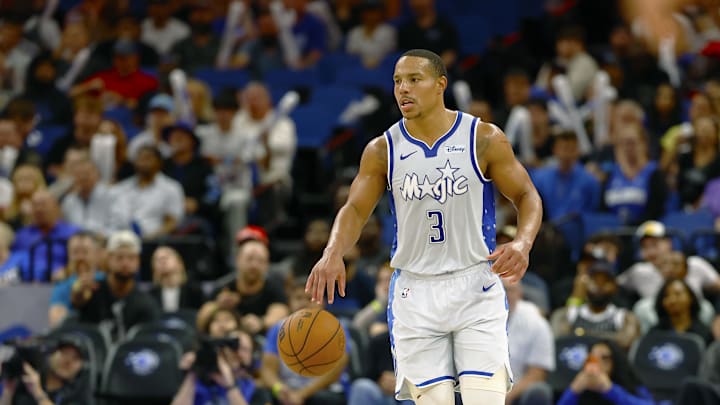 Mar 26, 2026; Orlando, Florida, USA;  Orlando Magic guard Desmond Bane (3) in the second half against the Sacramento Kings at Kia Center. Mandatory Credit: Russell Lansford-Imagn Images