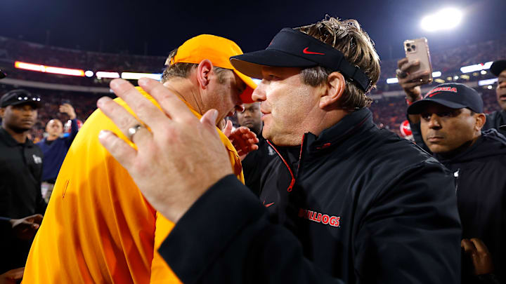Josh Heupel, Kirby Smart, Tennessee Volunteers, Georgia Bulldogs