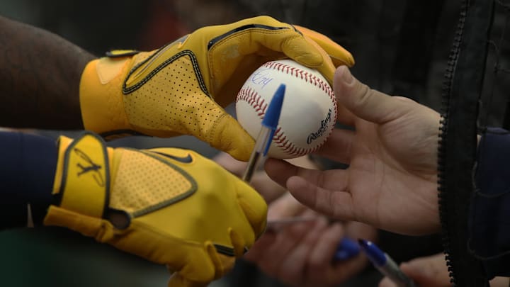 Apr 27, 2022; Pittsburgh, Pennsylvania, USA;  Milwaukee Brewers designated hitter Andrew McCutchen