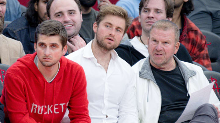 Celebrities Attend Charlotte Hornets v Houston Rockets