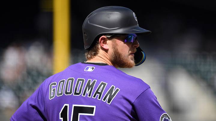 Colorado Rockies catcher Hunter Goodman 