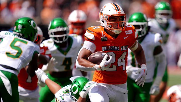 Oklahoma State's Caleb Hawkins. Oklahoma State's Caleb Hawkins.