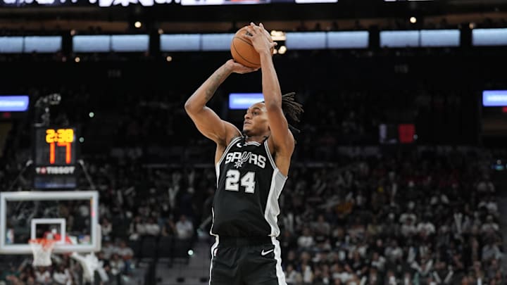 San Antonio Spurs guard Devin Vassell. San Antonio Spurs guard Devin Vassell.