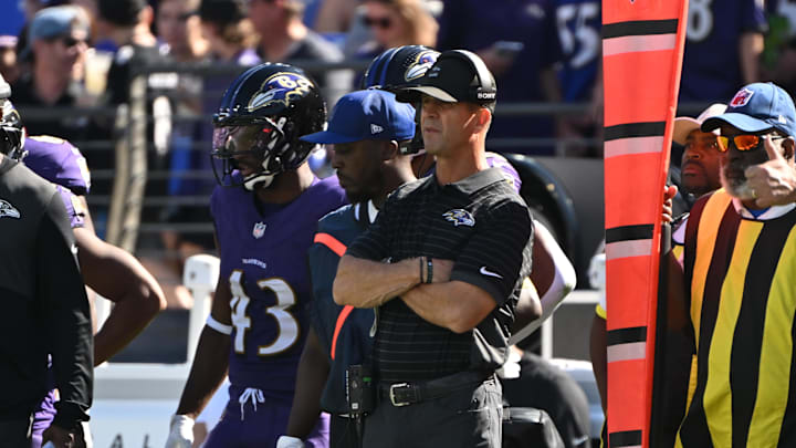 John Harbaugh is all business this year. John Harbaugh is all business this year.