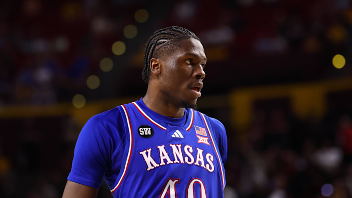 Kansas Jayhawks forward Flory Bidunga (40) Kansas Jayhawks forward Flory Bidunga (40)