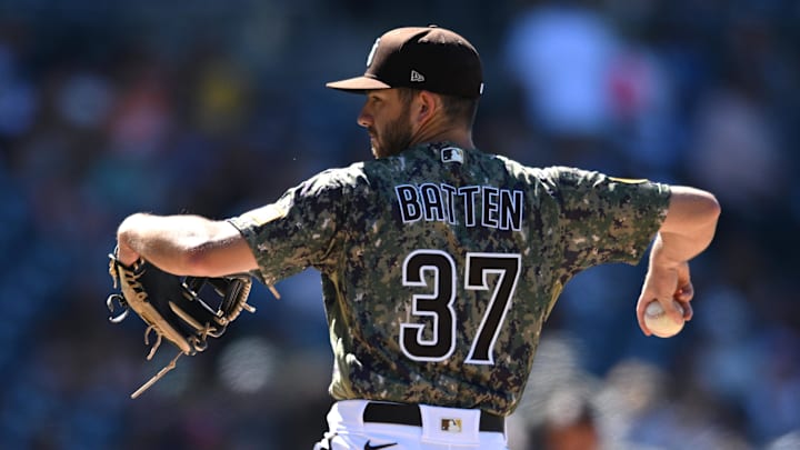 San Diego Padres third baseman Matthew Batten