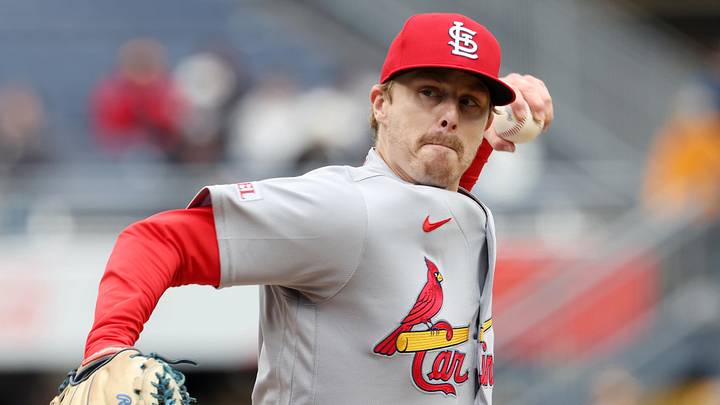 Apr 30, 2026; Pittsburgh, Pennsylvania, USA;  St. Louis Cardinals relief pitcher Justin Bruihl (47) pitches against the Pittsburgh Pirates during the fifth inning  at PNC Park. Mandatory Credit: Charles LeClaire-Imagn Images