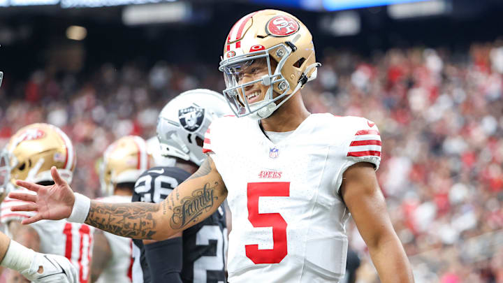 San Francisco 49ers quarterback Trey Lance