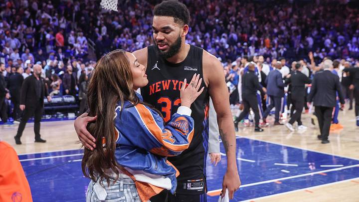 Karl-Anthony Towns got engaged to Jordyn Woods on Christmas Eve. Karl-Anthony Towns got engaged to Jordyn Woods on Christmas Eve.