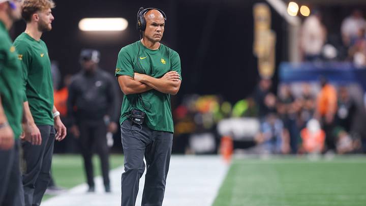 Sep 5, 2026; Atlanta, Georgia, USA; Baylor Bears head coach Dave Aranda on the sideline against the Auburn Tigers in the first quarter at Mercedes-Benz Stadium. Mandatory Credit: Brett Davis-Imagn Images Sep 5, 2026; Atlanta, Georgia, USA; Baylor Bears head coach Dave Aranda on the sideline against the Auburn Tigers in the first quarter at Mercedes-Benz Stadium. Mandatory Credit: Brett Davis-Imagn Images