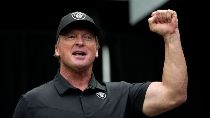 Former Las Vegas Raiders head coach Jon Gruden.