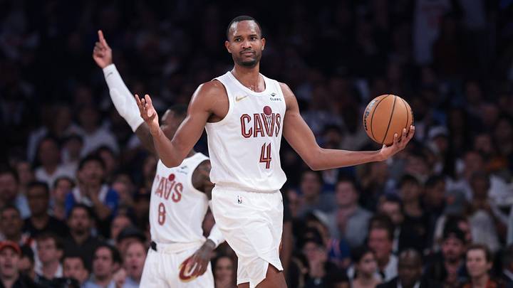 May 21, 2026; New York, New York, USA; Cleveland Cavaliers center Evan Mobley (4) reacts during the second quarter of the eastern conference finals of the 2026 NBA playoffs against the New York Knicks at Madison Square Garden. Mandatory Credit: Vincent Carchietta-Imagn Images May 21, 2026; New York, New York, USA; Cleveland Cavaliers center Evan Mobley (4) reacts during the second quarter of the eastern conference finals of the 2026 NBA playoffs against the New York Knicks at Madison Square Garden. Mandatory Credit: Vincent Carchietta-Imagn Images