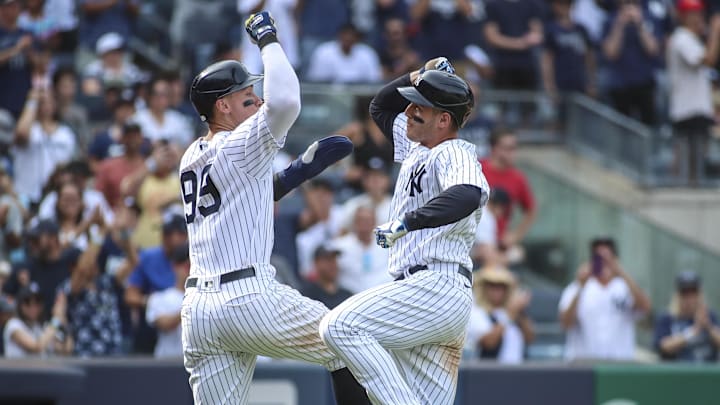 The Yankees' lineup should tee off on Marco Gonzales and the Mariners today