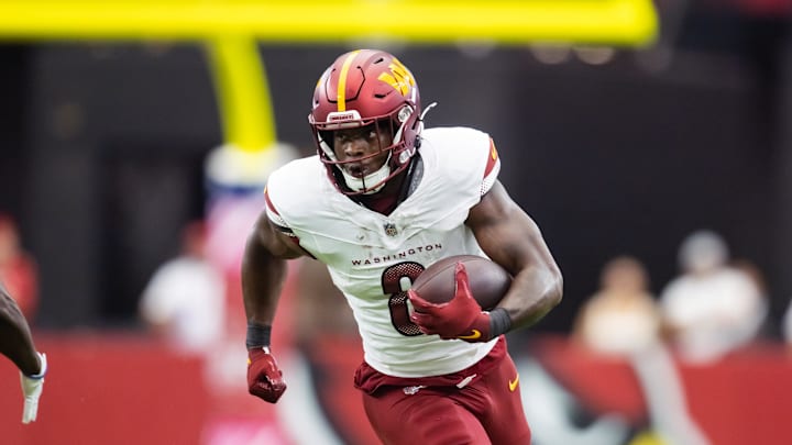Washington Commanders running back Brian Robinson Jr. against the Arizona Cardinals.