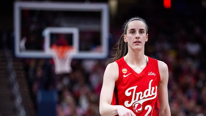 Aug 28, 2026; Indianapolis, Indiana, USA;  Indiana Fever guard Caitlin Clark (22) in the second half against the Connecticut Sun at Gainbridge Fieldhouse.  Mandatory Credit: Trevor Ruszkowski-Imagn Images