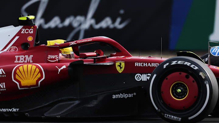 [US, Mexico & Canada customers only] March 23, 2025; Shanghai, CHINA; Lewis Hamilton during the F1 Chinese Grand Prix at Shanghai International Circuit. Mandatory Credit: Go Nakamura/Reuters via Imagn Images