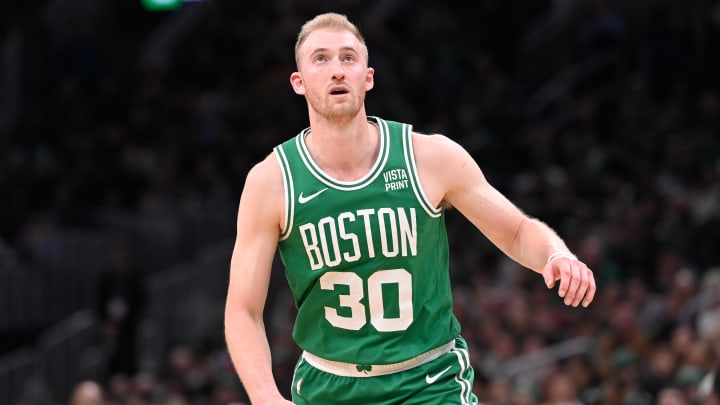 Former Virginia men's basketball star Sam Hauser has signed a four-year, $45 million contract extension with the Boston Celtics. Former Virginia men's basketball star Sam Hauser has signed a four-year, $45 million contract extension with the Boston Celtics.