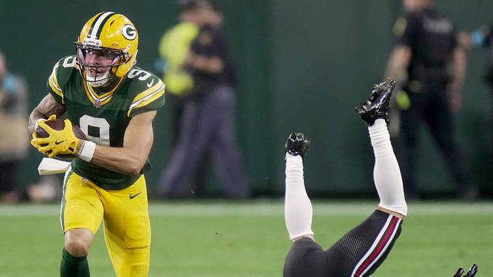 Bet on Christian Watson to go over his receiving yards total on Sunday Night Football against the Cowboys. Bet on Christian Watson to go over his receiving yards total on Sunday Night Football against the Cowboys.