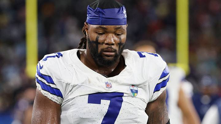 Dallas Cowboys' Rashan Gary looks dejected after a walk-off loss to the Baltimore Ravens at Maracana Stadium. Dallas Cowboys' Rashan Gary looks dejected after a walk-off loss to the Baltimore Ravens at Maracana Stadium.