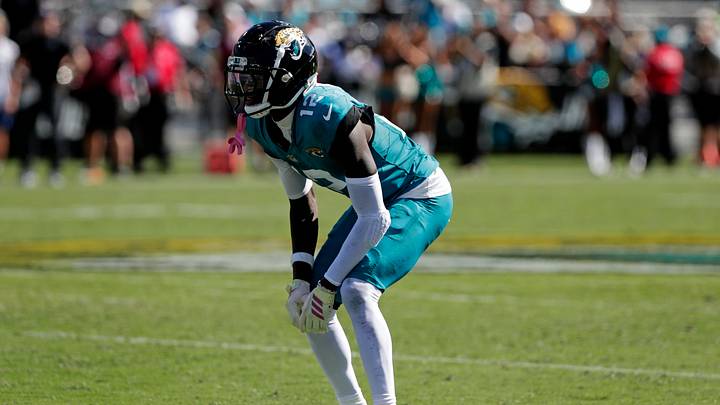 Oct 12, 2025; Jacksonville, Florida, USA; Jacksonville Jaguars wide receiver Travis Hunter (12) reacts after a play during the second half against the Seattle Seahawks at EverBank Stadium. Mandatory Credit: Travis Register-Imagn Images Oct 12, 2025; Jacksonville, Florida, USA; Jacksonville Jaguars wide receiver Travis Hunter (12) reacts after a play during the second half against the Seattle Seahawks at EverBank Stadium. Mandatory Credit: Travis Register-Imagn Images