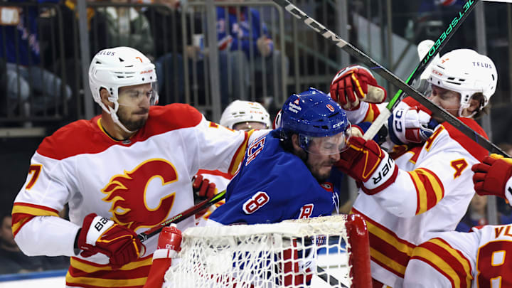 Calgary Flames v New York Rangers Calgary Flames v New York Rangers