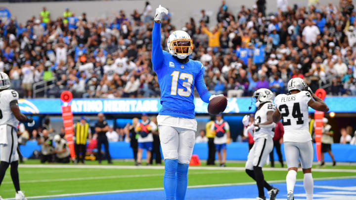 Oct 1, 2023; Inglewood, California, USA; Los Angeles Chargers wide receiver Keenan Allen (13) Oct 1, 2023; Inglewood, California, USA; Los Angeles Chargers wide receiver Keenan Allen (13)