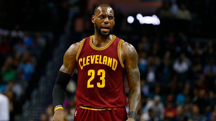 Mar 24, 2017; Charlotte, NC, USA; Cleveland Cavaliers forward LeBron James (23) talks with head coach Tyronn Lue (not pictured) in the first half against the Charlotte Hornets at Spectrum Center. The Cavs defeated the Hornets 112-105. Mar 24, 2017; Charlotte, NC, USA; Cleveland Cavaliers forward LeBron James (23) talks with head coach Tyronn Lue (not pictured) in the first half against the Charlotte Hornets at Spectrum Center. The Cavs defeated the Hornets 112-105.