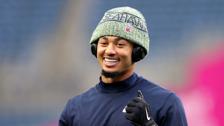 Jaxon Smith-Njigba of the Seattle Seahawks Jaxon Smith-Njigba of the Seattle Seahawks