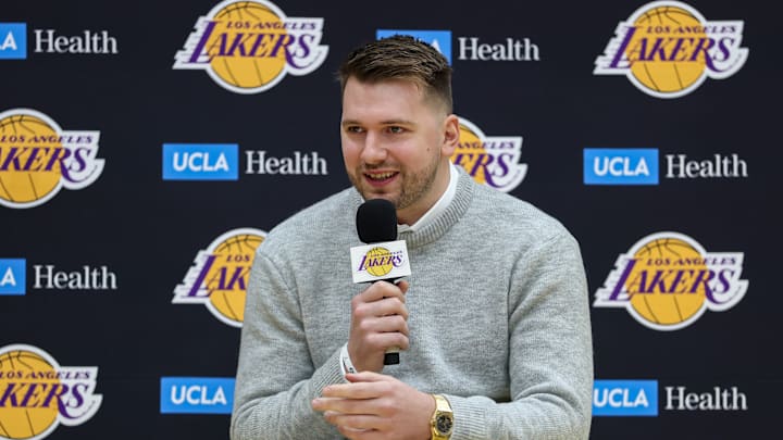 Los Angeles Lakers Introduce Luka Doncic, Maxi Kleber & Markieff Morris