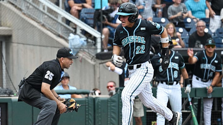 Coastal Carolina Chanticleers right fielder Blagen Pado