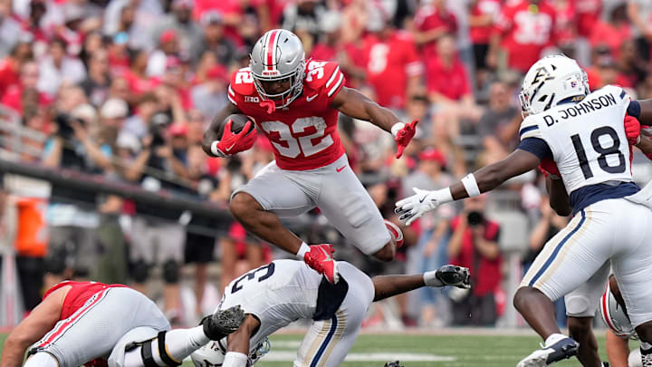 Ohio State's longest run against Akron was a 21-yarder by TreVeyon Henderson.