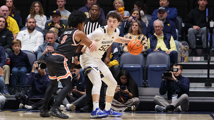 West Virginia University guard Treysen Eaglestaff