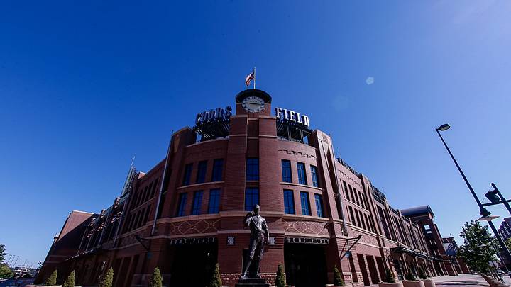 A general view of Coors Field before workouts. A general view of Coors Field before workouts.
