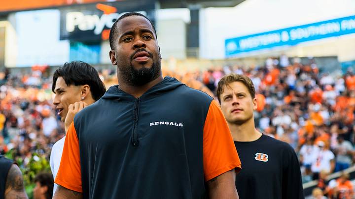 Aug 22, 2026; Cincinnati, Ohio, USA; Cincinnati Bengals defensive tackle B.J. Hill (92) walks on the field before the game against the Chicago Bears at Paycor Stadium. Mandatory Credit: Katie Stratman-Imagn Images Aug 22, 2026; Cincinnati, Ohio, USA; Cincinnati Bengals defensive tackle B.J. Hill (92) walks on the field before the game against the Chicago Bears at Paycor Stadium. Mandatory Credit: Katie Stratman-Imagn Images