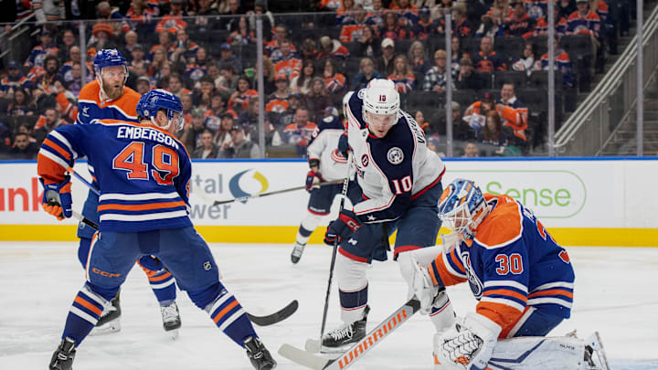 Columbus Blue Jackets v Edmonton Oilers