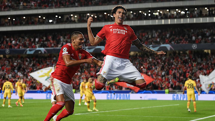 Darwin Nunez feiert seinen Treffer gegen Barça