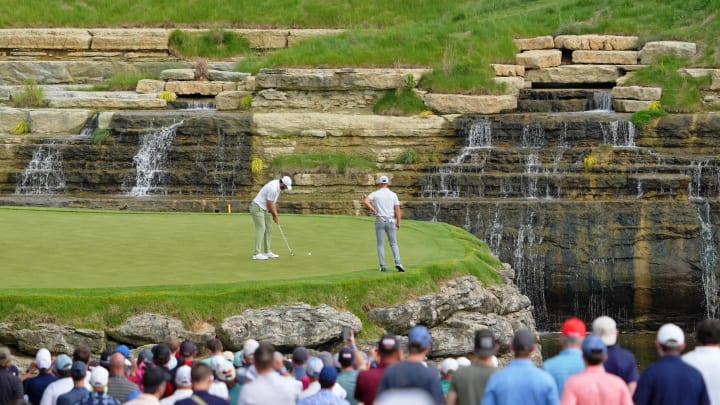 Valhalla Golf Club saw a record number of players under par in the first round.