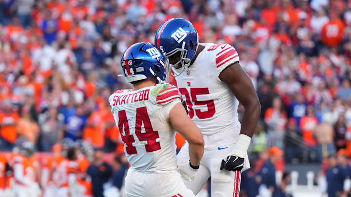 New York Giants running back Cam Skattebo. Mandatory Credit: Ron Chenoy-Imagn Images New York Giants running back Cam Skattebo. Mandatory Credit: Ron Chenoy-Imagn Images