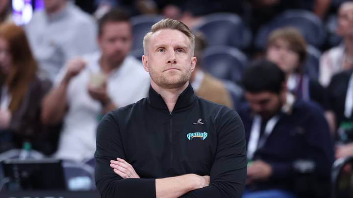 Apr 10, 2026; Salt Lake City, Utah, USA; Memphis Grizzlies head coach Tuomas Iisalo looks on during the second half of the game against the Utah Jazz at Delta Center. Mandatory Credit: Rob Gray-Imagn Images Apr 10, 2026; Salt Lake City, Utah, USA; Memphis Grizzlies head coach Tuomas Iisalo looks on during the second half of the game against the Utah Jazz at Delta Center. Mandatory Credit: Rob Gray-Imagn Images