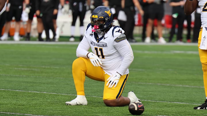West Virginia University defensive lineman TJ Jackson II