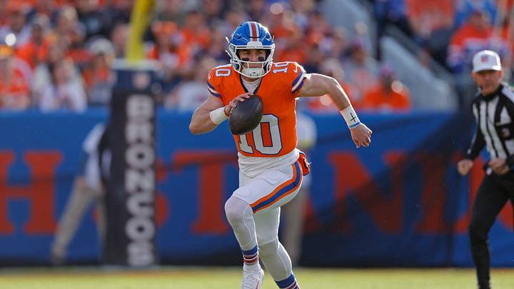 Bo Nix threw for close to 4,000 yards with 25 touchdowns in 2025, yet he's being selected 15th among QBs. Bo Nix threw for close to 4,000 yards with 25 touchdowns in 2025, yet he's being selected 15th among QBs.
