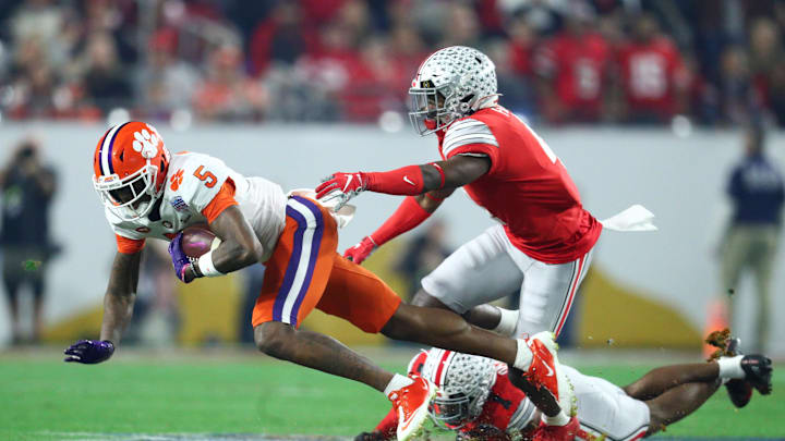 Former Clemson star back in concussion protocol after his head struck the turf on two different plays against Buffalo. Former Clemson star back in concussion protocol after his head struck the turf on two different plays against Buffalo.