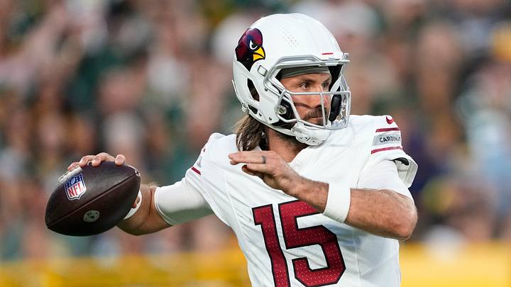 Aug 28, 2026; Green Bay, Wisconsin, USA; Arizona Cardinals quarterback Gardner Minshew II (15) throws a pass during the first quarter against the Green Bay Packers at Lambeau Field. Mandatory Credit: Jeff Hanisch-Imagn Images Aug 28, 2026; Green Bay, Wisconsin, USA; Arizona Cardinals quarterback Gardner Minshew II (15) throws a pass during the first quarter against the Green Bay Packers at Lambeau Field. Mandatory Credit: Jeff Hanisch-Imagn Images