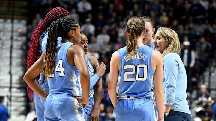 2023 Invesco QQQ Basketball Hall of Fame Women's Showcase - Connecticut v North Carolina