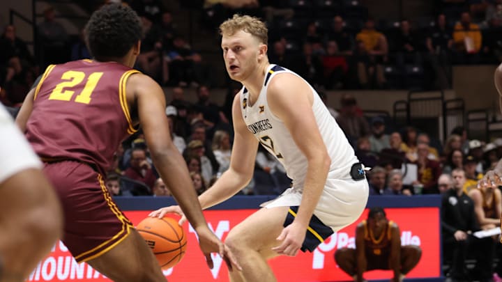 West Virginia University forward Tucker DeVries West Virginia University forward Tucker DeVries